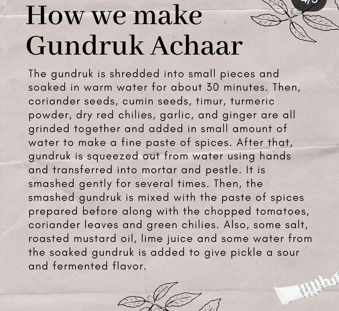 THE BUDDHIST SHOP Spicy Gundruk Achar(100gm)
