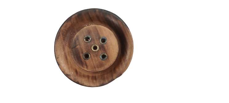 THE BUDDHIST SHOP Tibetan wooden incense holder