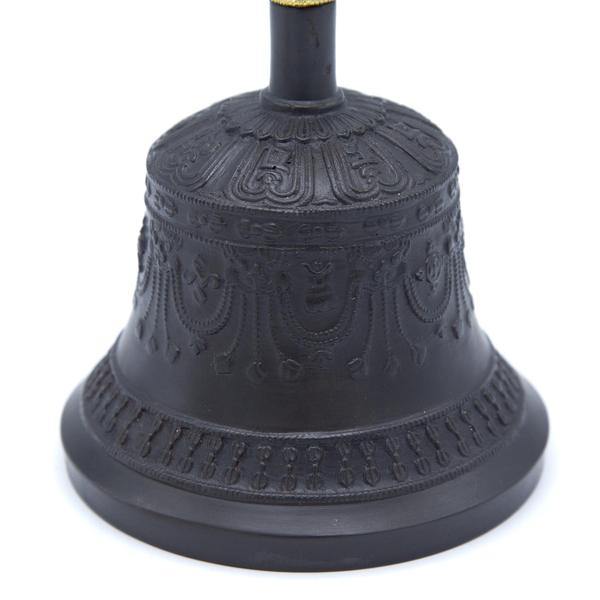 THE BUDDHIST SHOP Fine Black Bell & Dorjee