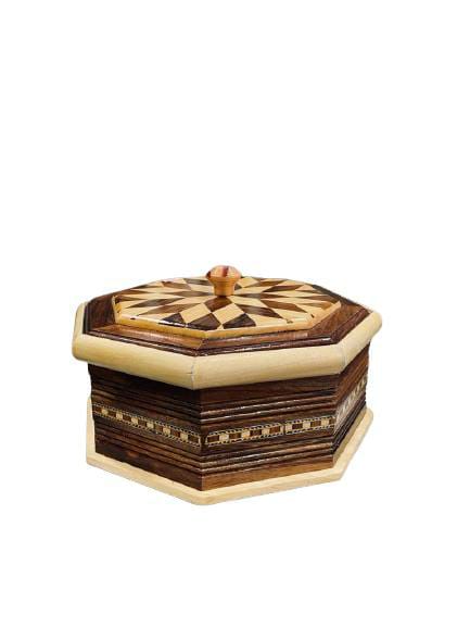THE BUDDHIST SHOP Wooden casserole With Steel Inside