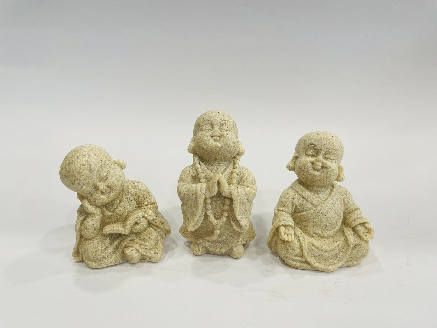 THE BUDDHIST SHOP Buddha Monk Statue 3" Home Decor