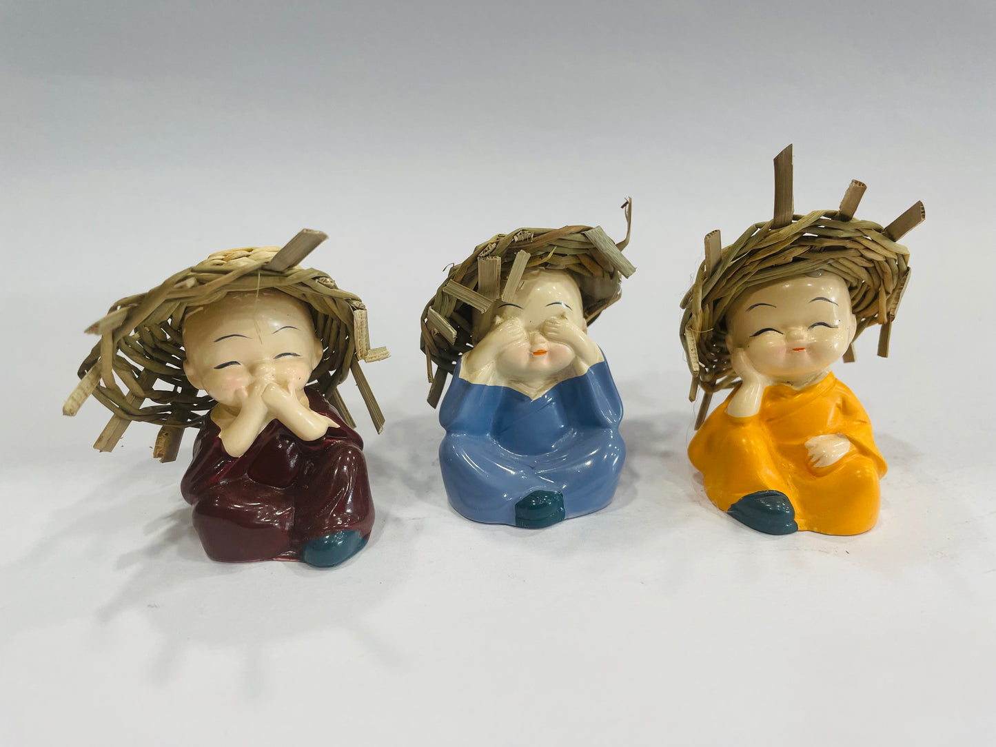 THE BUDDHIST SHOP Buddha monk set 2" Home Decor