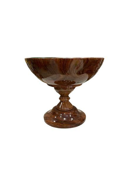 THE BUDDHIST SHOP Tibetan Wooden Fruit Bowl