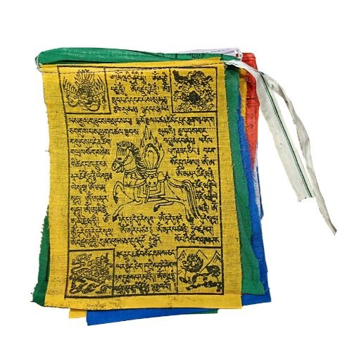 THE BUDDHIST SHOP Tibetan Prayer Flag for Car & Decor