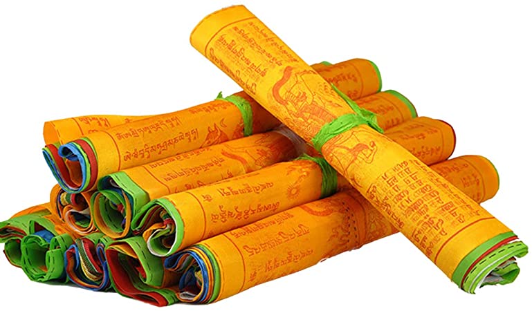 THE BUDDHIST SHOP Tibetan Horizontal Prayer Flag- Lungta 