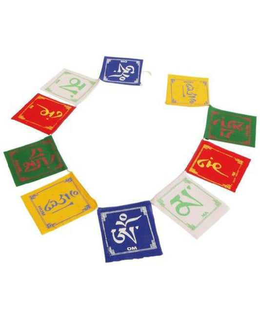 THE BUDDHIST SHOP Tibetan Prayer Flag for Car, Bike & Decor 