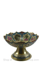 THE BUDDHIST SHOP Brass Fruit bowls with Eight lucky signs 