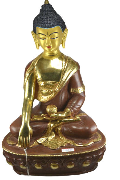 THE BUDDHIST SHOP Nepal-made Fine Shakyamuni Buddha Statue 