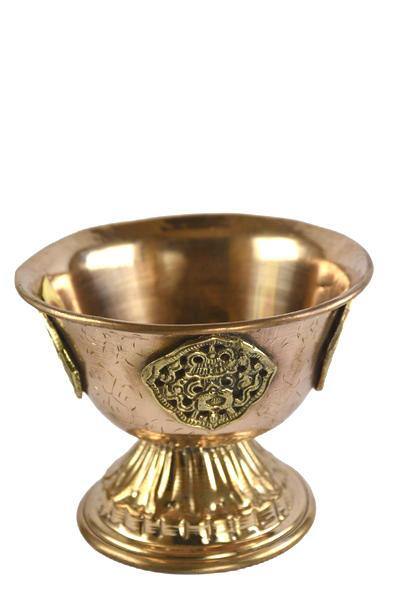 THE BUDDHIST SHOP Copper brass carved  Waterbowls 