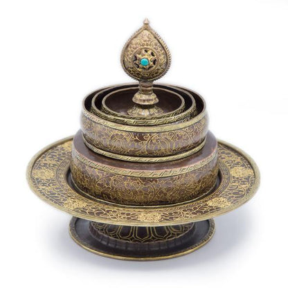 THE BUDDHIST SHOP Antique Handcrafted Mandala 