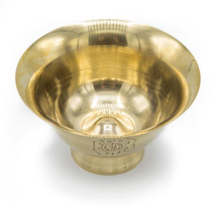 THE BUDDHIST SHOP Brass stand Water Offering Bowl (Tings)  ~ Set of 7pcs water bowl