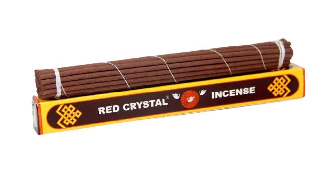 THE BUDDHIST SHOP Tibetan Orginal Red Crystal Incense 