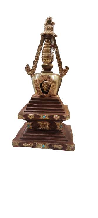 THE BUDDHIST SHOP Tibetan Nepal-Made Fine  Chorten -  Stupa 