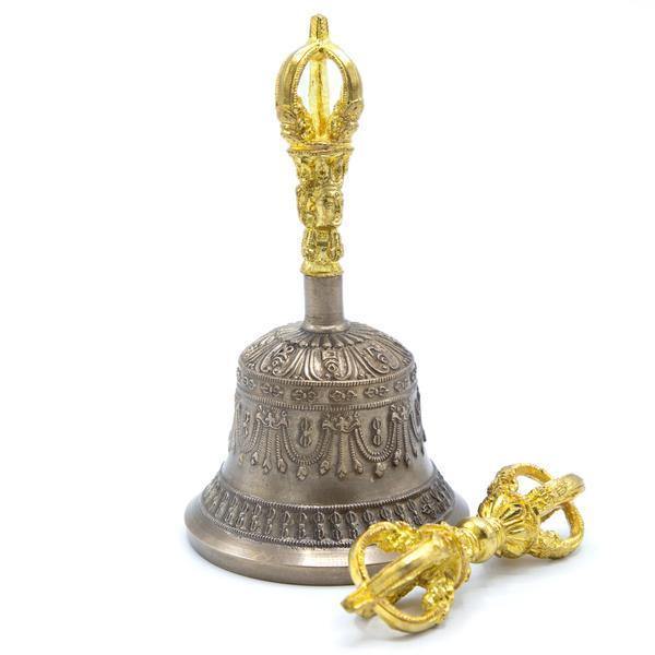 THE BUDDHIST SHOP Fine Brass Bell & Dorjee bell