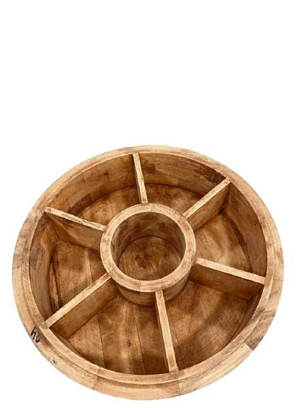 THE BUDDHIST SHOP Tibetan wooden casserole for spices 