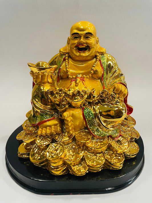 THE BUDDHIST SHOP Laughing Buddha 8" home Decor 