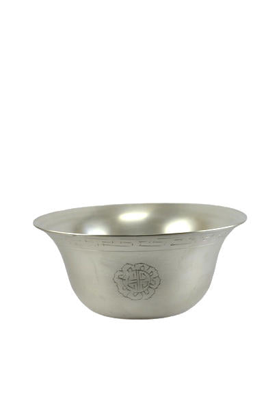 THE BUDDHIST SHOP White Metal Waterbowls- Tings water bowl